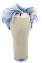 Man Wig, Back wefted front handied in film lace front with silicone in the front, Yak Hair 7-15cm (87gr), color Corneta