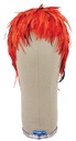 Chicken Feather Wig, Handmade, (29gr) style, color Orange, Headsize 56 cm