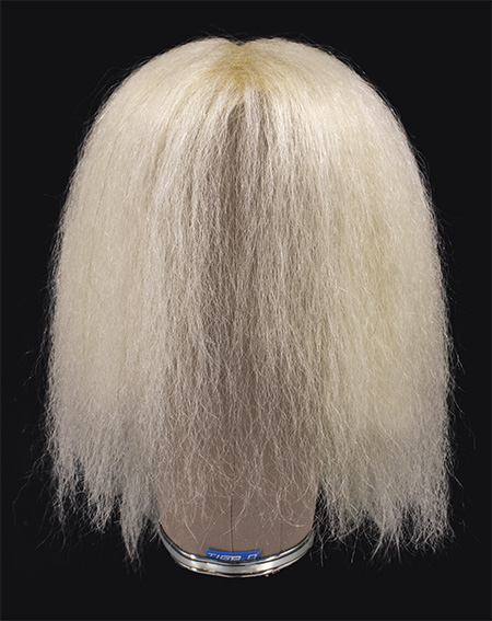 Custom Wig, Hard front, Full wefted, Yak hair 25-35cm (128gr) color white