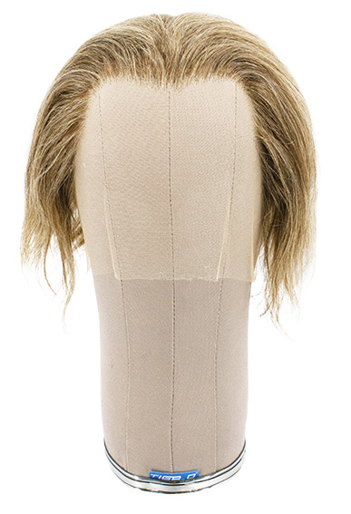 Man Wig, 100% Handtied, Human Hair 8-23cm (63gr), color Ashlond with Grey