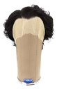 Man Wig, Back wefted Front Hand tied, Synthetic Hair