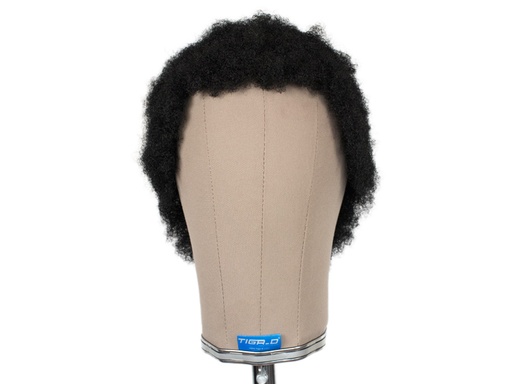 [30.AFRO.B] ATB Theatre Hardfront Wig 100% handtied -Synthetic hair 1.9inch Black
