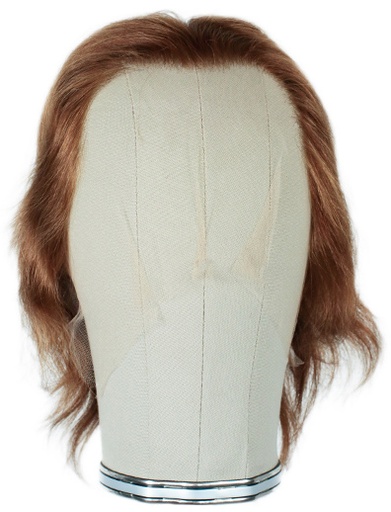 [SW-SR-ATB-F-1701117-10] ATB Film Lacefront Wig 100% handtied - Euro hair 3.9-5.9inch Light Auburn