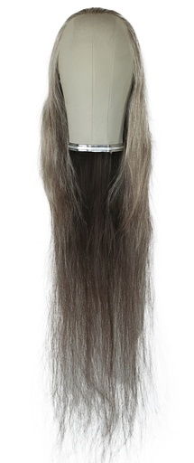 [SW-SR-ATB-F-1810-18] ATB Film Lacefront Wig 100% handtied - ⌀57cm,Euro hair,40-80cm,Dark Grey