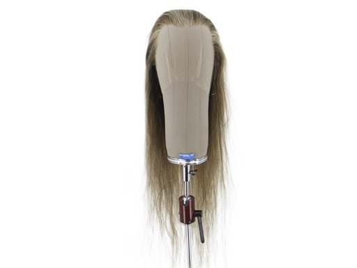 [SW-SR-ATB-F-1810-24] Film Lacefront Wig 100% handtied - Euro Hair,⌀57cm,Hair Length: 55-60cm  Brown Grey