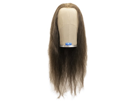 [SW-SR-ATB-F-1810-26] Film Lacefront Wig 100% handtied - Euro Hair,⌀60cm,hair Length:  45-55cm, Dark Grey