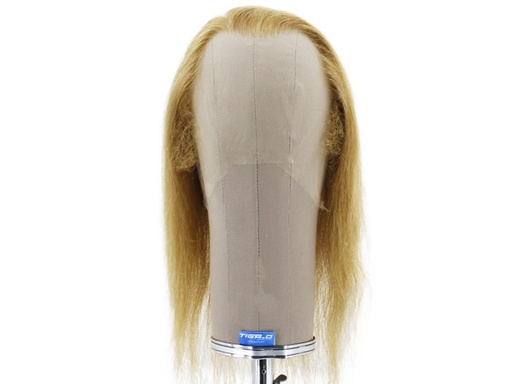[SW-SR-ATB-F-190626-21] Filmperücke 100% handgeknüpft mit Tüllansatz - Euro Haar 35cm Blond