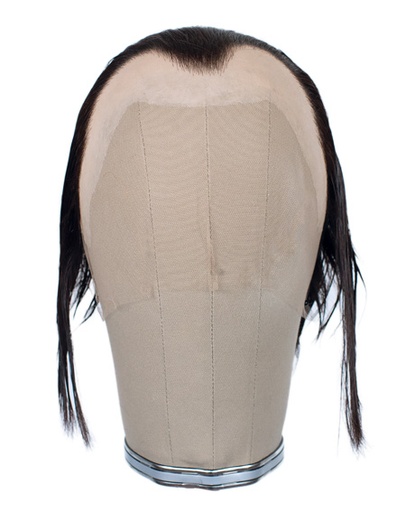 [SR-ATB-070909-01] ATB GUNDUL Silicone Bald Wig, Indian Hair, 6 (15cm), ATB-36 light brown grey