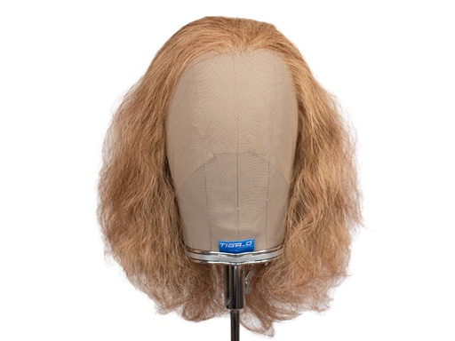 [TW-BRANDY WIG] Theatre Lacefront Wig 100% handtied - Synthetic hair 7.8inch Reddish brown grey