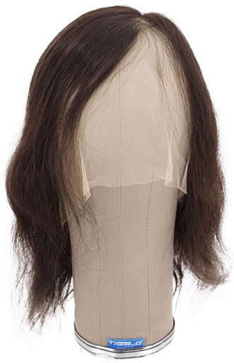 [SR-ATB-230111-73] ATB Film Lacefront Woman Wig 100% Handtied  – ⌀57cm,Euro Hair, 25cm-30cm,Dark Brown 