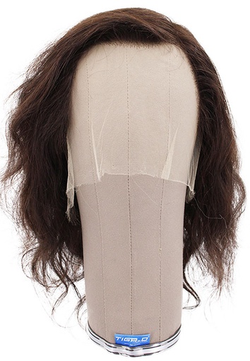 [SR-ATB-230111-87] ATB Film Lacefront Woman Wig 100% handtied– ⌀57cm, Euro Hair, 30cm, Dark Brown