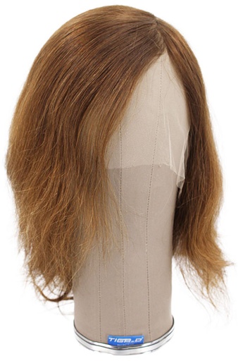 [SR-ATB-230201-107] ATB Film Lacefront Woman Wig 100% Handtied – ⌀57cm,Euro Hair, 30cm, Medium Blond & Dark Blond