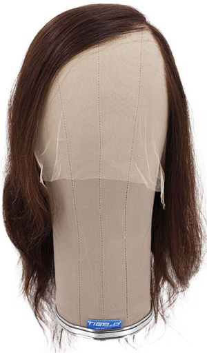 [SR-ATB-230201-111] ATB Film Lacefront Woman Wig 100% Handtied – ⌀57cm,Euro Hair, 30cm, Medium Blonde & Dark Blonde
