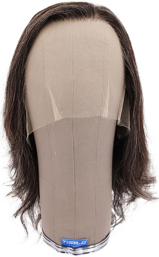 [SR-ATB-230201-131] ATB Film Lacefront Woman Wig 100% Handtied  – ⌀57cm,Euro Hair,25cm-30cm, Tritone Dark Grey
