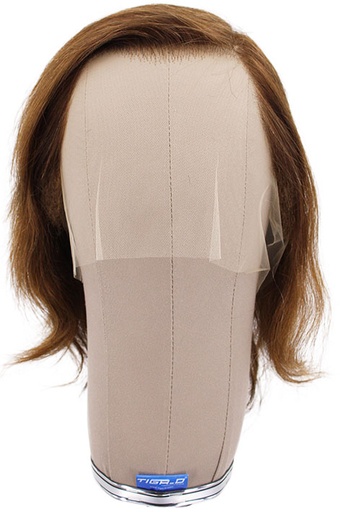 [SR-ATB-230111-34] ATB Film Lacefront Man Wig 100% handtied –⌀59cm,Euro Hair,20cm-25cm, Medium Blonde & Dark Blonde	