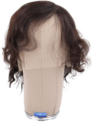 [SR-ATB-230111-77] ATB Film Lacefront Man Wig 100% handtied – ⌀59cm,Euro Hair,20cm-25cm, Dark Brown 
