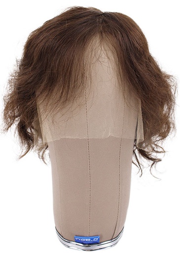 [SR-ATB-230201-116] ATB Film Lacefront Man Wig 100% handtied –  ⌀59cm,Euro Hair, 20cm, Medium Blonde &  Dark Blonde
