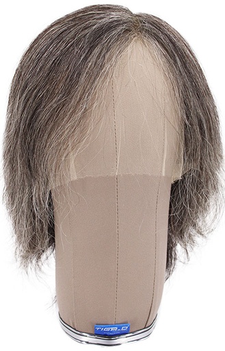 [SR-ATB-230201-118] ATB Film Lacefront Man Wig 100% handtied –⌀59cm,Euro Hair,20cm-23cm, Tritone Grey