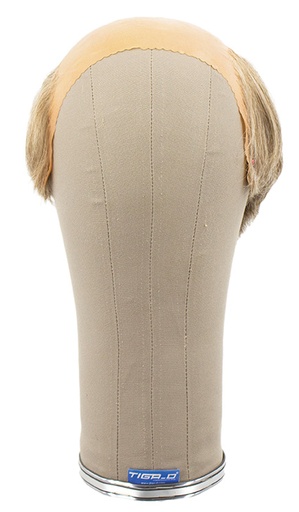 [ATB-REF-00192] Man Wig, 100% Handtied in full Silicone, Synthetic Hair 5-9cm (33gr), color Grey