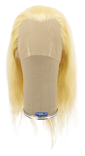 [ATB-REF-00407] Woman Wig, 100% Hantied in Theatre China Lace, Human Hair 38cm (73gr), color Blond