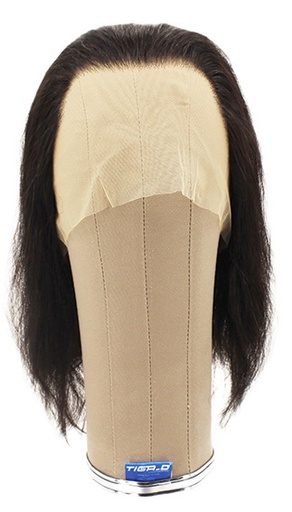 [ATB-REF-00467] Woman Wig, 100% Full Hantied in China Lace, Human Hair 23-30cm (93gr), color Black
