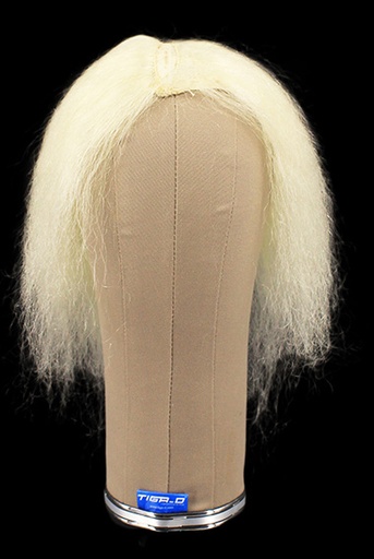 [ATB-REF-00485] Man Wig, Full Wefted in Hard Front, Yak Hair 23cm (56gr), color White