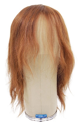 [ATB-REF-00500] Woman Wig, 100% Full Hantied in Film lace, Human Hair 25cm (78gr), color Light Brown