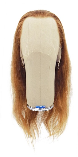 [ATB-REF-00505] Woman Wig, 100% Hantied in Film Lace, Human Hair 60cm (94gr), color Light Brown