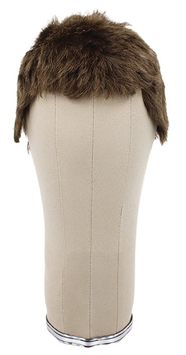 [ATB-REF-00517] Man Wig, 100% Handtied in Theatre Lace front, Synthetic Hair 4cm (35gr), color Medium Brown