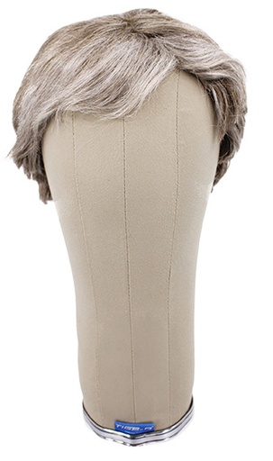 [ATB-REF-00522] Woman Wig, Full Wefted in Cotton lace, Synthetic Hair 4-9cm (94gr), color Grey