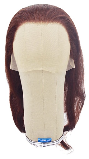 [ATB-REF-00528] Woman Wig, 100% Hantied in Asia lace 300HD, Human Hair 40-50cm (101gr), color Dark Brown