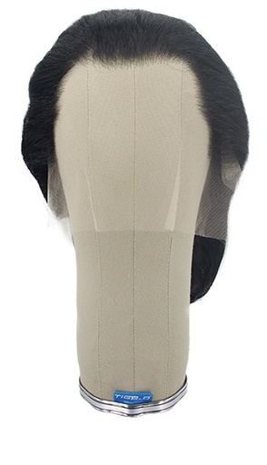 [ATB-REF-00567] Woman Wig, Back wefted front hantied in Theatre Lace front, Synthetic Hair (180gr),style, color Black