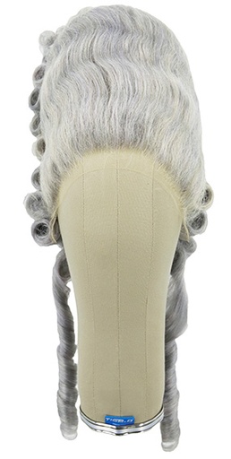 [ATB-REF-00608] Woman Wig, Back wefted front handtied in film lace front with cage, Yak Hair (378gr) style, color Light Blue