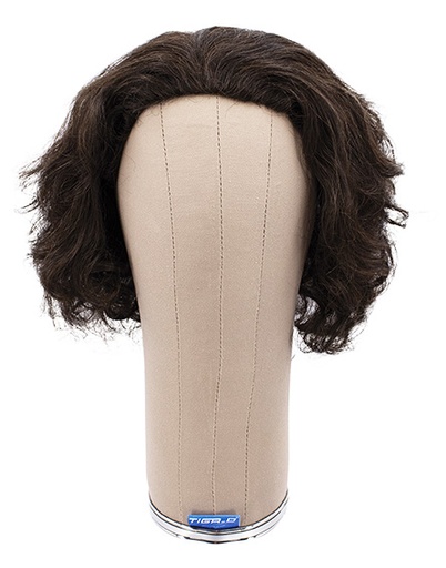 [ATB-REF-00618] Women Wig, 100% Hantied, Hard front, Synthetic hair 14-18cm (79gr) color Dark Brown