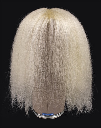 [ATB-REF-00623] Custom Wig, Hard front, Full wefted, Yak hair 25-35cm (128gr) color white