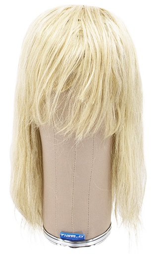 [ATB-REF-00624] Tonsur Wig, Hard front, Full wefted (no hair in the back), Human hair 35cm (125gr), color Light est grey brown