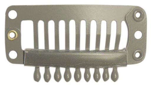 ATB Toupetclips Kamm, medium mit Schlauch