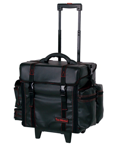 [TM-1-6] TM Make-up-Koffer Medium (mit Trolley) Kunstleder