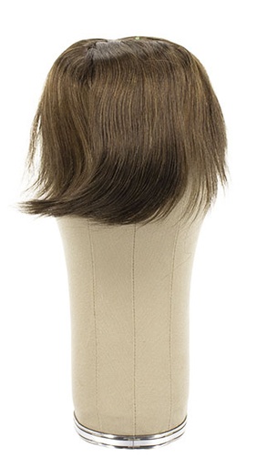 [ATB-REF-00372] Hairpiece, Full Wefted, Human Hair, 6inch/17cm, Medium Brown