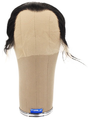 [ATB-REF-00114] Man Wig, 100% Handtied in Theatre Lace, Human Hair,  1.57-6.7Inch (4-17cm), Black