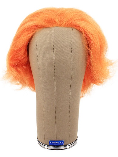 [ATB-REF-00042] Woman Wig, 100% Handtied in Hard Front, Yak Hair 5.9inch-7.8inch (15-20cm), Custom Orange