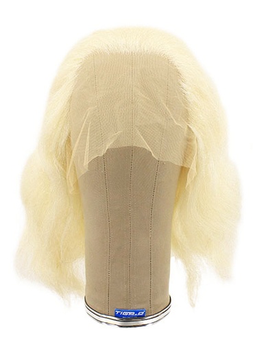 [ATB-REF-00076] Damenperücke, 100% Handgeknüpft in Theater Ansatztüll, Büffelhaar, 30cm/11.8inch, Weiss
