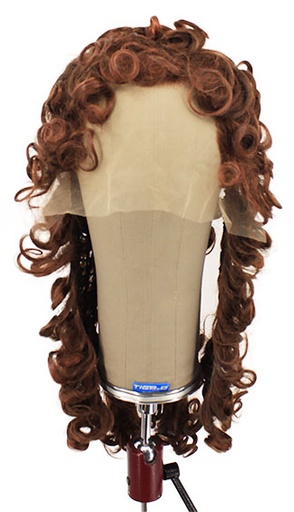 [ATB-REF-00129] Woman Wig, Back Wefted Front Handtied in Theatre Frontlace, Human Hair, Stylede, Light Brown