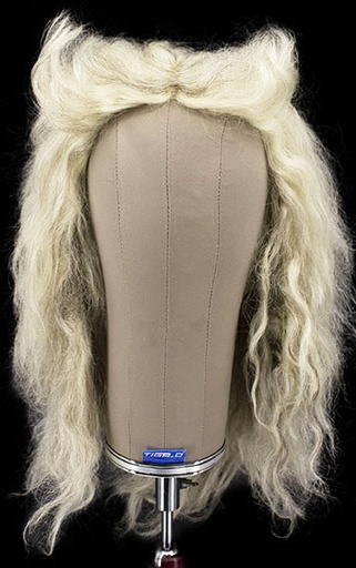 [ATB-REF-00019] Man Wig, Full Wefted in Hard Front with 3 Pcs Panel, Yak Hair, Stylede, Medium Brown
