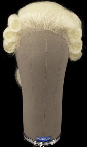 [ATB-REF-00028] Man Wig, 100% Handtied in Theatre Lace, Yak Hair, Styled, White