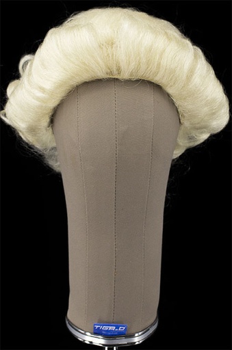 [ATB-REF-00063] Man Wig, Full Wefted in Hard Front Lace, Yak Hair, Styled, White