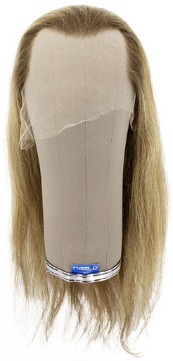 [ATB-REF-00172] Damenperücke, 100% Handgeknüpft in Theater Ansatztüll, Echtaar, Styled,  Tritone Hell Braun