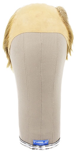 [ATB-REF-00198] Herrenperücke, 100% Handgeknüpft in Silikon, Echthaar 12cm/4.7inch, Mittel Blond