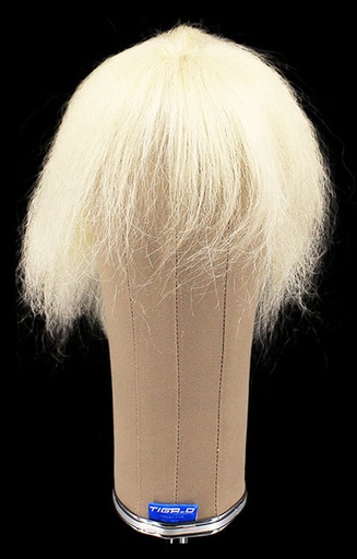 [ATB-REF-00486] Herrenperücke, 100% Handgeknüpft mit Bänderansatz, Büffelhaar, 12-18cm(4-7inch) Weiss
