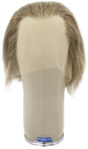 [ATB-REF-00507] Herrenperücke, 100% Handgeknüpft in Theatertüll, Echthaar, 6-18cm(2.3-7inch), Mittel braungrau